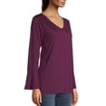 thumbnail image 6 of Hanes Bell Sleeve V-Neck Top (Women's), 6 of 6