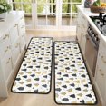 thumbnail image 4 of Kitchen Rugs Sets Of 2,Gold Christmas Tree Pattern Anti Fatigue Kitchen Mat Rugs Non Slip Washable,Decorative Kitchen Floor Mats for Kitchen,Sink,Laundry,17"x47"+17"x47", 4 of 5