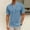 Light Blue, variant on XPMWRP Men's Casual Shirts Short Sleeve Summer Basic Breathable Tees Lightweight Band Collar Button Down T-Shirts Black XL