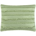 thumbnail image 3 of Nanshing Summerwood Solid Color Fringe Stripe 7-piece Comforter Set, Sage, King, 3 of 5