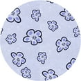 thumbnail image 1 of Ahgly Company Machine Washable Indoor Round Transitional Lavender Blue Area Rugs, 5' Round, 1 of 7