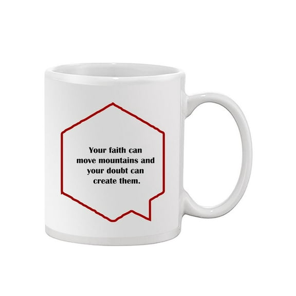 Faith Quote Design Mug Unisex's -Image by Shutterstock