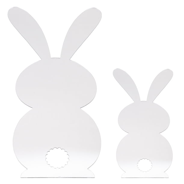 2 pegatinas de Pascua para espejo, pegatinas para ventana, diseño de conejito, pegatinas de pared