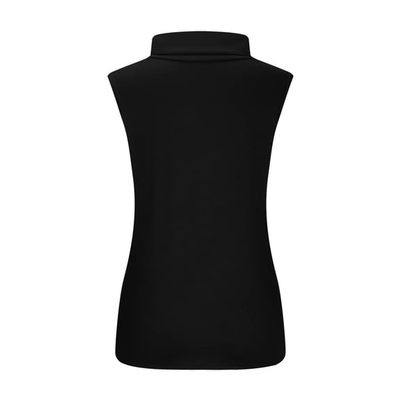 Seductiva Women Tank Tops Summer Top Tee Women Fit Turtleneck Slim Blouse Shirt Sleeveless Solid Women Women's Blouse Features: Sleeveless Basic Cami Top Shirt Women Shirts Summer