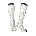 thumbnail image 5 of Lsque Cartoon House Printed Crew Socks Men's Women's LightWeight Thin Casual Calf Socks ,Knee High Socks,Cotton Socks, 5 of 9