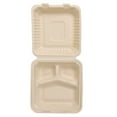 200Pack Compostable to Go Containers 8x8" Clamshell Take