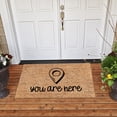 thumbnail image 2 of 16x24 Inch Durable Anti Slip Mats Outdoor or Entryway Rug Door Mat Door Mats Outdoor Entrance Outdoor Rug Low Maintenance Welcome Mat Welcome Mat for Front Door and Outdoor Entrance, you are here, 2 of 6