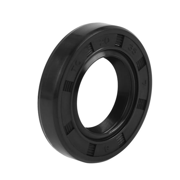 Sellos de eje de aceite TC de doble labio negro de goma de 20 mm x 35 mm x 7 mm para automóvil