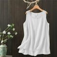 thumbnail image 2 of Weikingp Polyester Tank Tops For Women Womens Tops Casual Womens Camisole Tank Tops Camisole Tops For Women Womens Tank Top With Built In Bra White L, 2 of 6