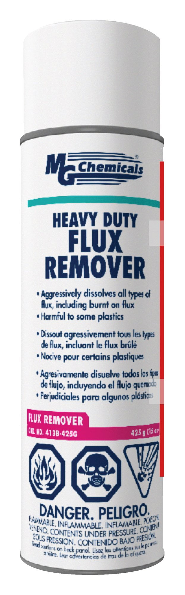 MG Chemicals Heavy Duty Flux Remover, 425g (15 Oz) Aerosol Can