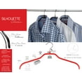 thumbnail image 3 of Mawa by Reston Lloyd Ultra Thin Silhouette Series Non-Slip Space Saving Hanger, Style 42/FT, Set of 20, Red, 3 of 7