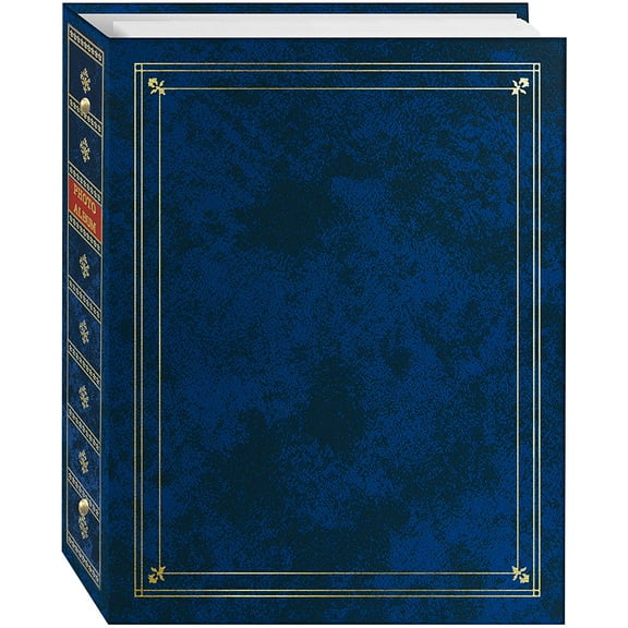 3-ring Royal-Blue album Bi-Directional w memo area for 4x6 5x7 8x10 photos by Pioneer - 4x6