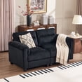 thumbnail image 5 of Bonzy Home Modern Loveseat Modular Sectional Sofa Couches for Living Room Entertaining Guests or Relaxing Alone for Small Spaces Apartment Charcoal, 5 of 8