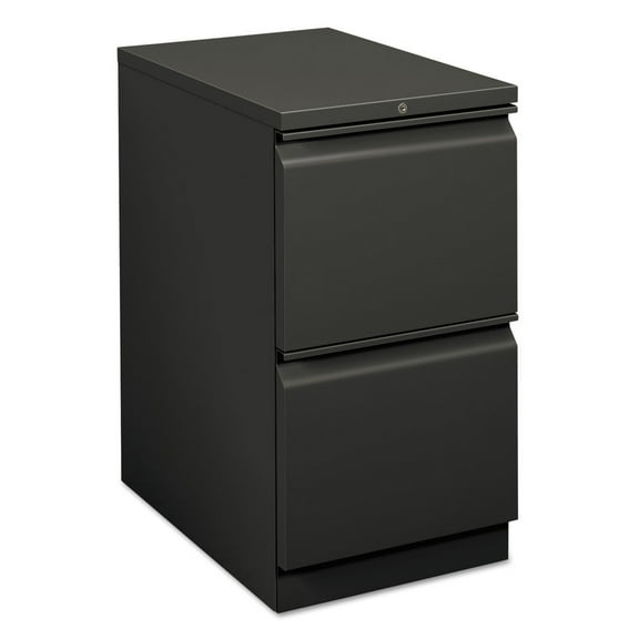HON H33823R.L.S 15 in. x 22.88 in. x 28 in. 2-Drawer Brigade Mobile Pedestal - Letter, Charcoal