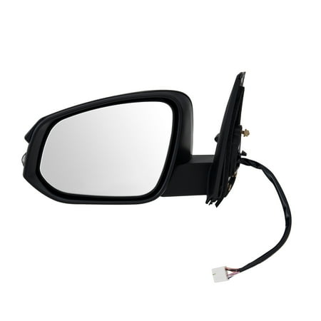 70168T - Fit System Driver Side Mirror for 14-18 Toyota 4 Runner, textured black w/ PTM cover, w/ turn signal, puddle lamp, foldaway, Heated Power