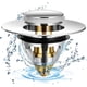 thumbnail image 1 of Tapón de lavabo universal emergente de drenaje de lavabo de acero inoxidable con 2 juntas para tapón de fregadero de 32 y 38 mm (1 unidad) Excelente Rendimiento ER008041WZ, 1 of 5