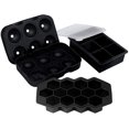 thumbnail image 2 of Moldes para cubitos de hielo Juego de 3 esferas fabricante de Likrtyny bolas de hielo con tapas reutilizable libre de BPA DIY accesorios de cocina para Bar, 2 of 9
