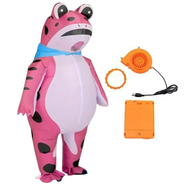 Disfraz animal lindo Halloween inflable cosplay (XS 120 cm-140 cm) Rosa