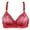 Red, variant on VerPetridure Bras for Women Plus Size Woman's Solid Color Comfortable Hollow Out Perspective Bra Underwear No Rims