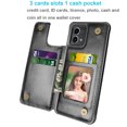 thumbnail image 2 of Tekcoo for Motorola Moto G Stylus 5G 2023 Wallet case, Flip Wallet Leather Magnetic Clasp Case with Credit Card Holder and Shockproof Function Kickstand Phone Cover - Black, 2 of 7