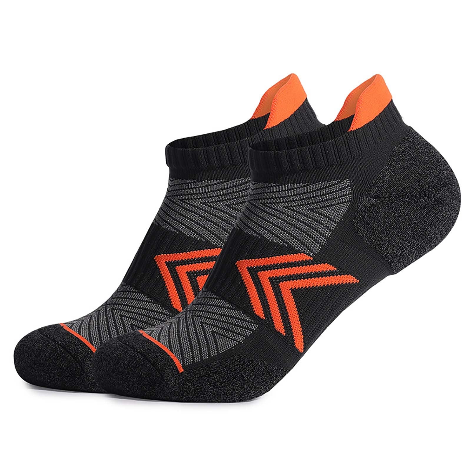 Wancir 6 Pairs Ankle Hiking Running Socks Compression Thick Cushion Breathable No Show Socks for Men Women