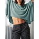 thumbnail image 4 of Camiseta Dokotoo Summer para mujer, talla grande, top corto, 4 of 6