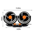 thumbnail image 2 of XGFHYJEH Car Fan, Fan for Car, Portable Fan for Car, 12V Car Fan for Dashboard, Usb Fan for Car, Car Fans that Blow Cold Air, Car Fans for Cooling inside a Car, 2 of 7