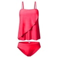 thumbnail image 3 of SEAOPEN Two Piece Bandeau Tankini Swimsuits for Women Strapless Bathing Suits Swim Top with Bikini Bottoms Prime Day Deals 2025, 3 of 8