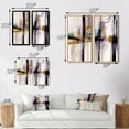 thumbnail image 4 of Designart "Purple and Gold Geometric Geode I" Abstract Geometric Wall Art Set Of 2 - Purple Geometric Gallery Wall Set For Home Decor, 4 of 7