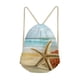 thumbnail image 2 of Mochila con cordón bolsos de lazo al aire libre de viaje mochilas deportivas sacos de arena estrella de mar 1 MagiDeal Mochila con cordón, 2 of 7