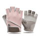 thumbnail image 1 of Guantes de levantamiento de pesas negros y grises para hombres y mujeres: guantes de ejercicio transpirables de medio dedo., 1 of 5