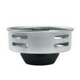 thumbnail image 6 of Mainstays Silver Stainless Steel Kitchen Sink Strainer and Drain Catcher with Rubber Stopper, 6 of 7