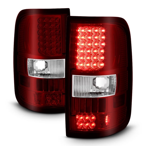 2004-2008 Ford F150 F-150 Truck Red LED Tail Lights Brake Lamps 04-08 Left Right