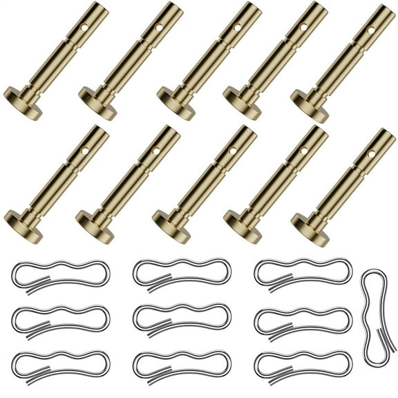 NOGIS 10 Sets of Shear Pins & Cotter Pins for Snowblower - 738-04124 and 714-04040 Replacement Shear Pin Kits Compatible with MTD Craftsman Cub Cadet Troy Bilt Snowblowers