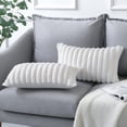 thumbnail image 2 of Set of 2 Plush Velvet, Soft Artificial Fur Decorative Cushion Covers, 2 of 6