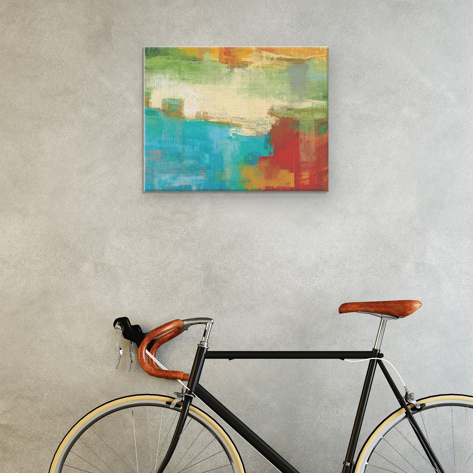 Masterpiece Art Gallery Carnivale Colorful Abstract By Maeve Harris 22" x 28"