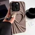 thumbnail image 5 of Funda de teléfono con diseño de corazón de amor en 3D y arrugas plegables a la moda para iPhone 13, 14, 15 Pro Max, 16 Plus, 11, 12 ProMax, cubierta completa de silicona mate suave, 5 of 5