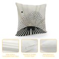 thumbnail image 4 of Autua Dots Graphic Decorative Throw Pillow Cover for Home Couch Living Room Bed Sofa - Square Pillow Case 1PC 22x22in, 4 of 5