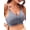 Gray, variant on Sleep Postpartum Bras for Breastfeeding Wirefree Maternity V Neck Bra Comfortable Bralette