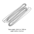 thumbnail image 2 of SHISUYAN Chaîne de Perles en Acier Inoxydable pour Bricolage Bijoux Argent Antirouille Réglable 2 Ensembles, 2 of 8
