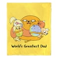 thumbnail image 4 of Adventure Time Worlds Greatest Dad Kids Silk Touch Throw Blanket, 50 x 60 inches, 4 of 5