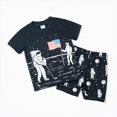 thumbnail image 2 of peqiut Baby Boy Clothes 2-Piece Airplane Print Short Sleeve Graphic Tee Top and Shorts Set Casual Summer Pjs 2T-8T, 2 of 9