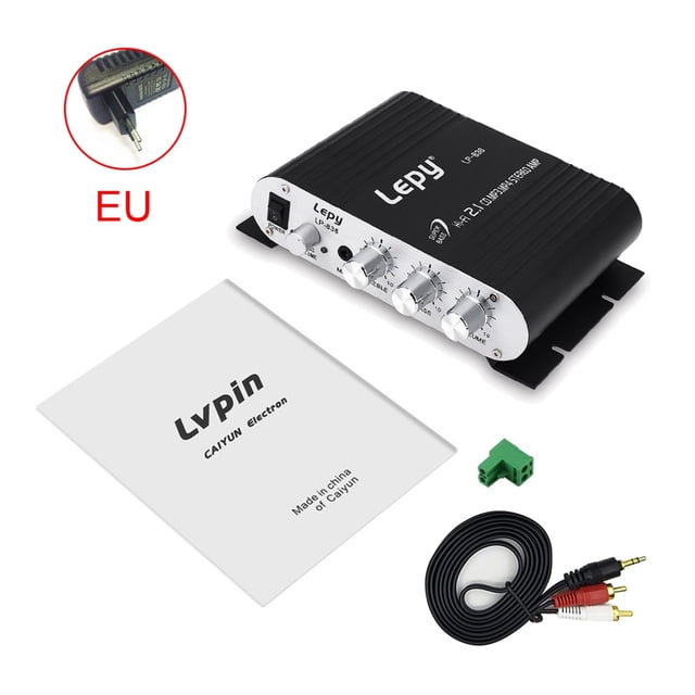 With 12V3A Power+Audio Cable MINI Digital Hi-Fi Car Power Amplifier 2.1CH Digital Subwoofer Stereo Audio Player ,Scalable Fun