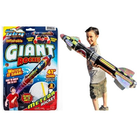 JA-RU Inflatable giant Rocket glider 41 Inches Long (1 Unit) great Party Favor for Kids and Adults Item #5802-1