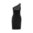 thumbnail image 1 of Vestido con hombros descubiertos para mujer, minivestido de moda de primavera para trabajo de oficina y viajes L, 1 of 7