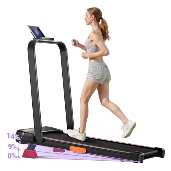 SONITU 3-in-1 Folding Treadmill for Home/Office, 300 lbs Capacity with LED Display and Remote Control