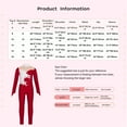 thumbnail image 7 of iEFiEL Kids Girls Gymnastics Acrobatics Jumpsuit Unitard Long Sleeve Rhinestone Sports Full Bodysuit Ballet Dance Leotard Burgundy 6, 7 of 7