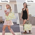 thumbnail image 6 of Large Capacity Tote Bag,Yellow Lemon Fruit Flowers Yellow Pattern Handbag Fashion Luxury Tote Bag,15.7"x13"x 5.1" Inches,Laptop Compatible, 6 of 6