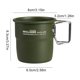 thumbnail image 3 of Camping Aleación Aluminio 300 Ml Con Asa Plegable para Mochileros () Verde, 3 of 3