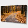 thumbnail image 2 of Chemin d'Automne avec Feuilles Tombées - Art sur Toile Forêt Moderne, 2 of 4